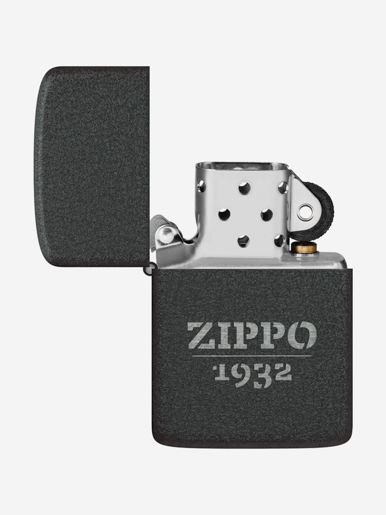 Зажигалка бензиновая ветроустойчивая Zippo 1941 Replica, Black Crackle