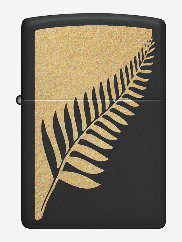 Зажигалка бензиновая ветроустойчивая Zippo Zen Flora Design Black Matte