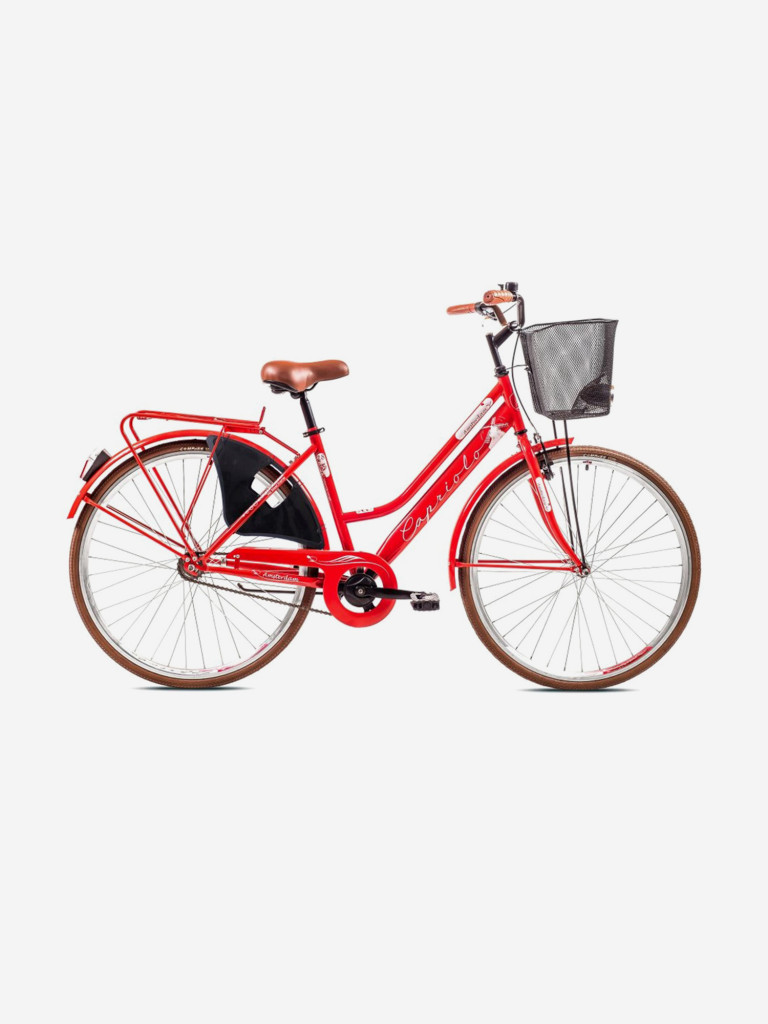 Велосипед CAPRIOLO CITY AMSTERDAM LADY (FIX), рама сталь 18'', колёса 28'' (красный)