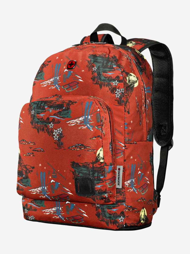 Рюкзак WENGER Crango 16'', кирпичный с рисунком "Альпы", полиэстер 600D, 33x22x46 см, 27 л