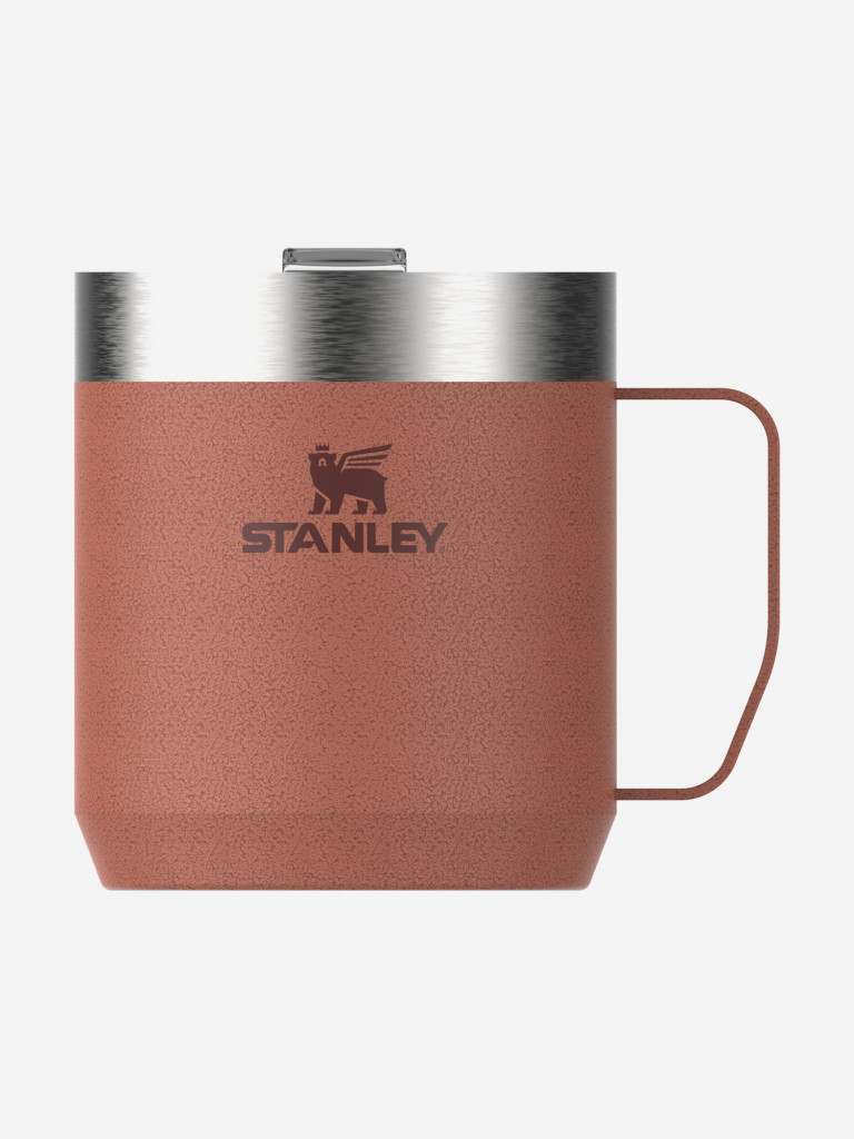 Термокружка Stanley Classic, 350 мл, оранжевая, с ручкой и крышкой