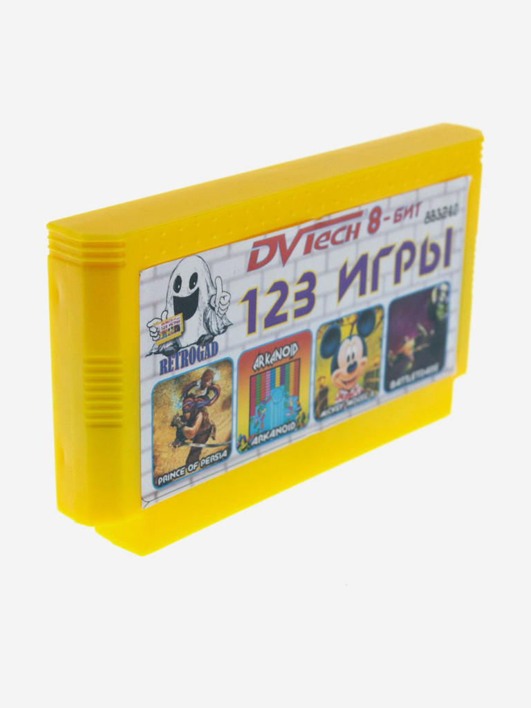 Картридж игровой DVTech 8 бит 123 игры