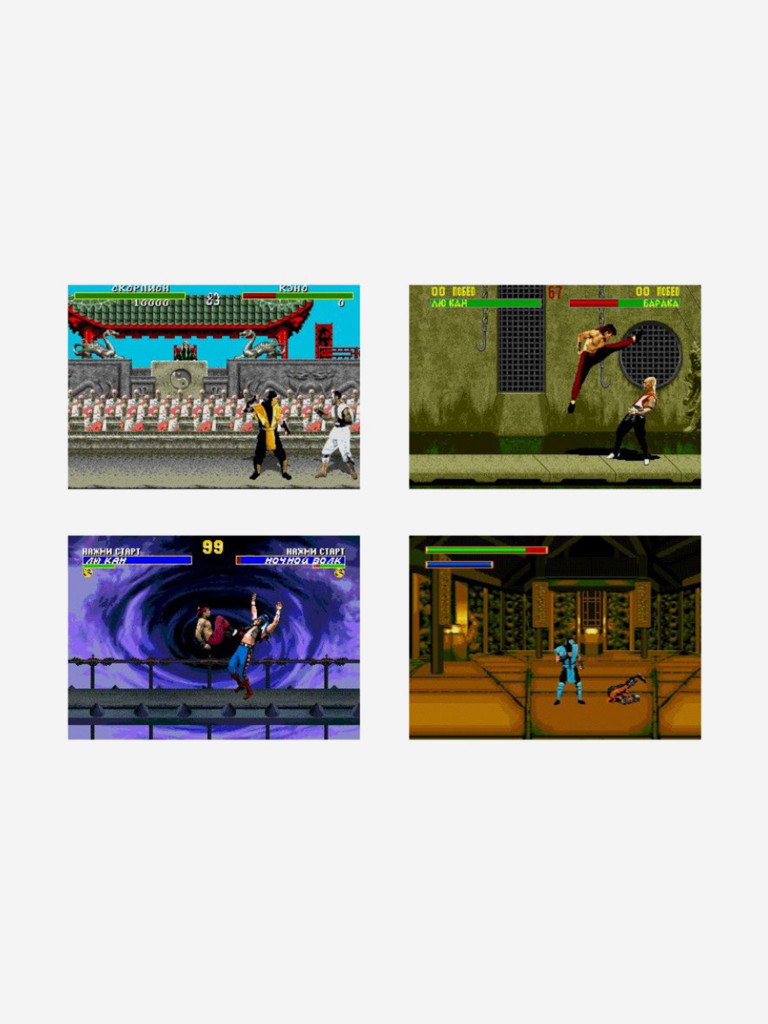 Картридж игровой DVTech 5 игр Mortal Kombat 16 bit