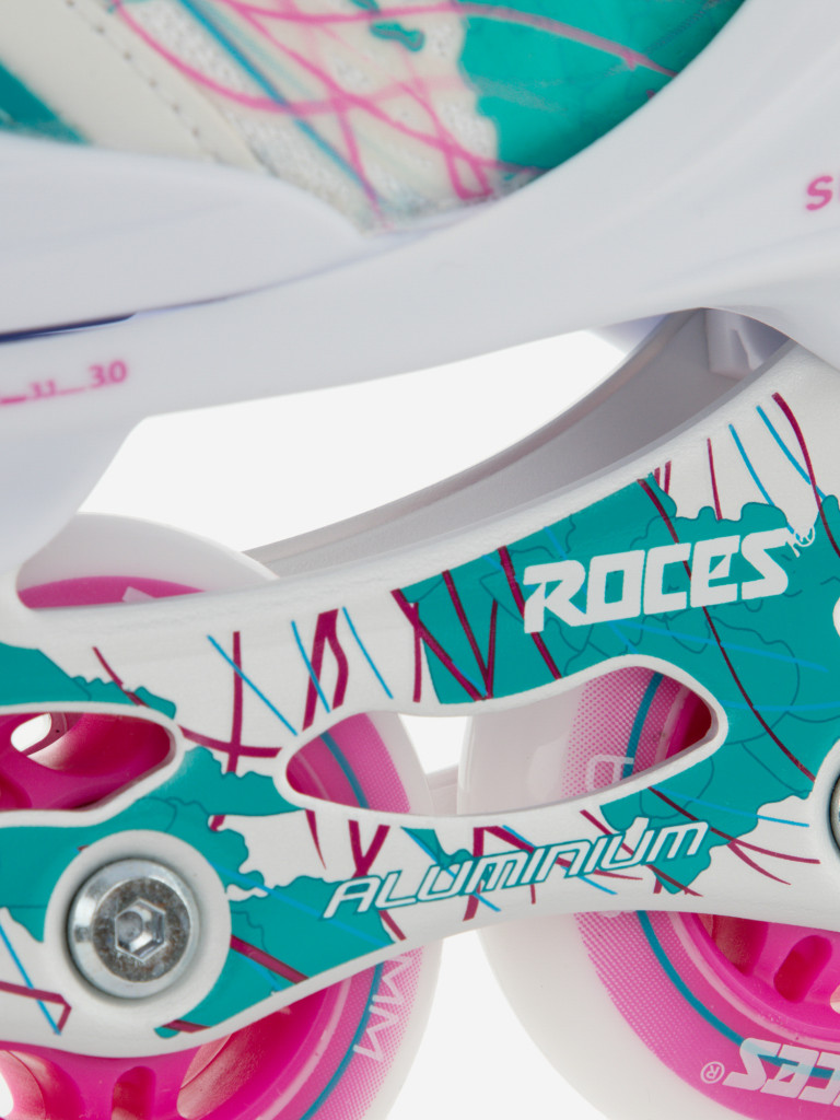 Роликовые коньки детские раздвижные Roces Yuma Girl