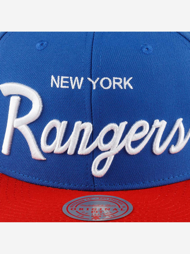 Бейсболка с прямым козырьком MITCHELL NESS 6HSSSH22086-NYABLUE New York Rangers NHL