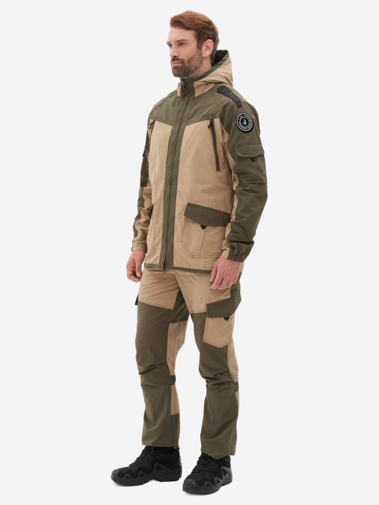 Костюм мужской Huntsman Горка-Люкс летний из ткани рипстоп для рыбалки и охоты