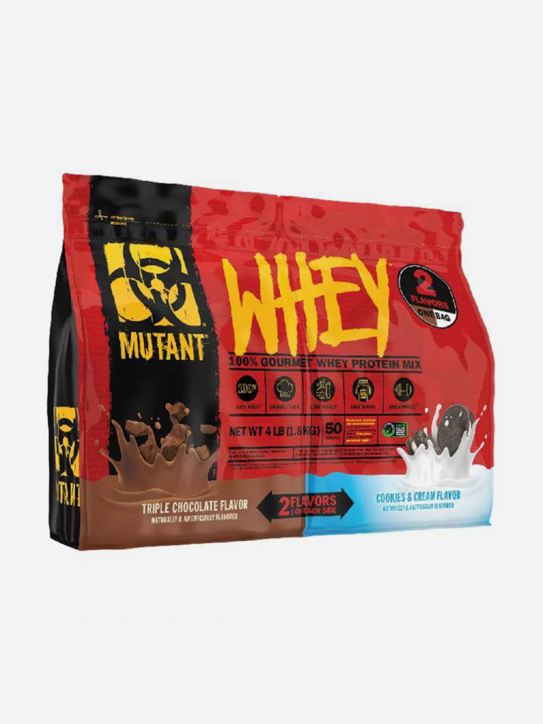 Протеин 2 в 1: Mutant Whey, 1800 г,Тройной Шоколад и Печенье с кремом