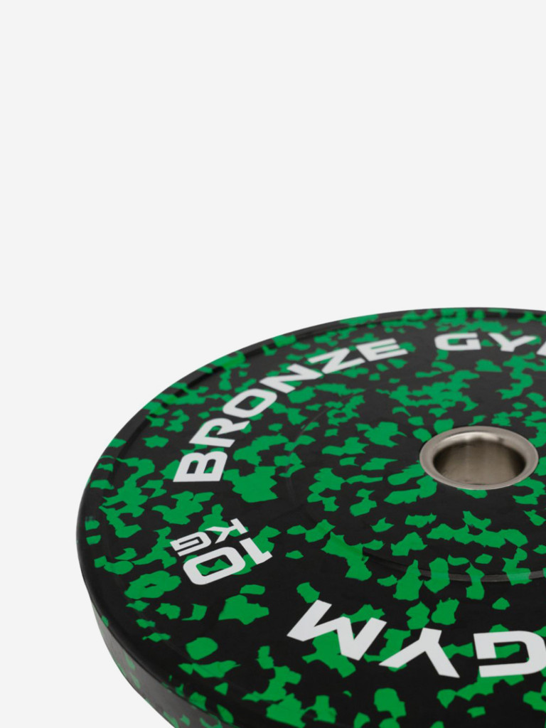 Диск для штанги бамперный BRONZE GYM камуфляж 10 кг