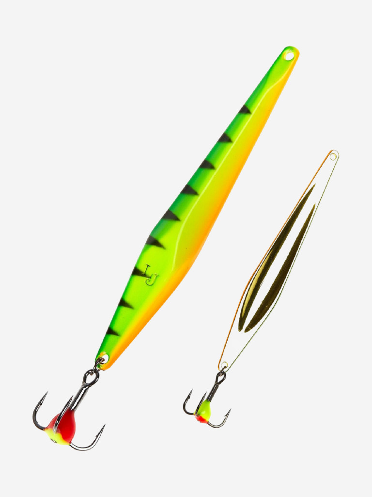 Блесна вертикальная зимняя Lucky John SHINER, длина 55 мм Tiger, блистер