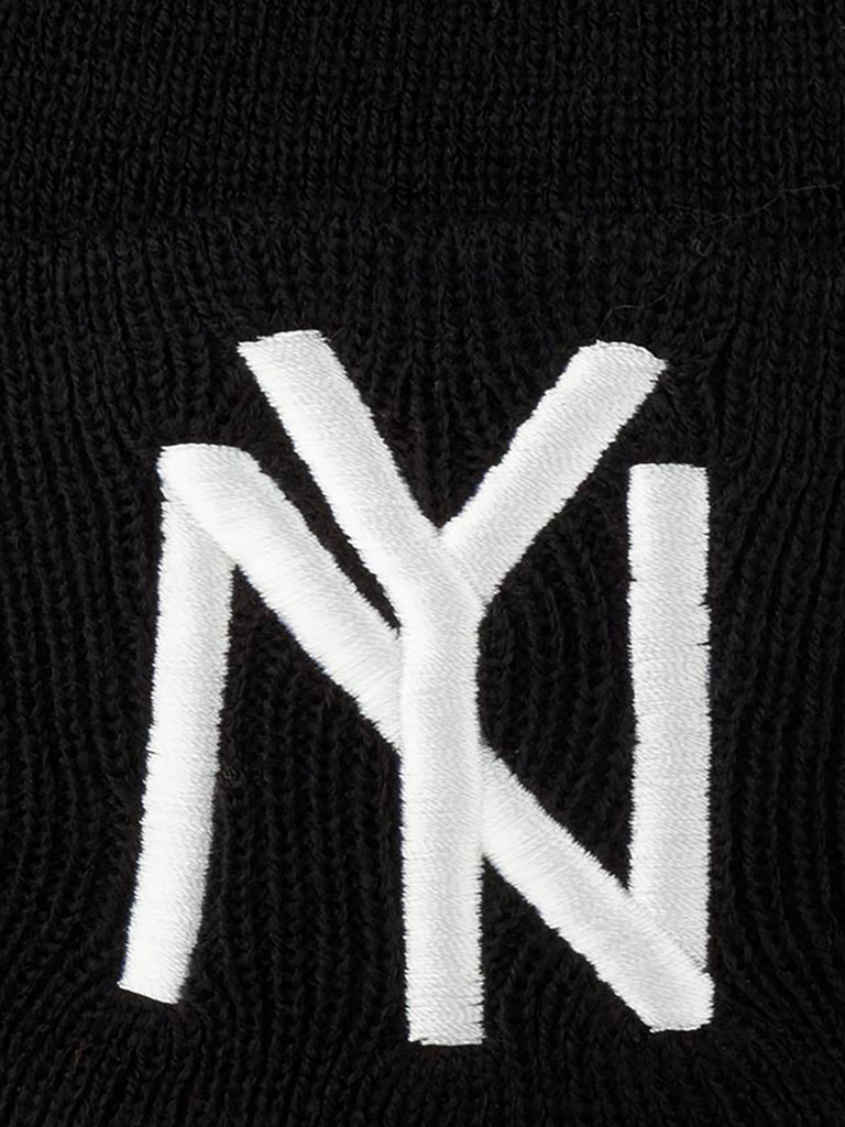 Шапка с отворотом AMERICAN NEEDLE 21019A-NBY New York Black Yankees Cuffed Knit NL (черный)