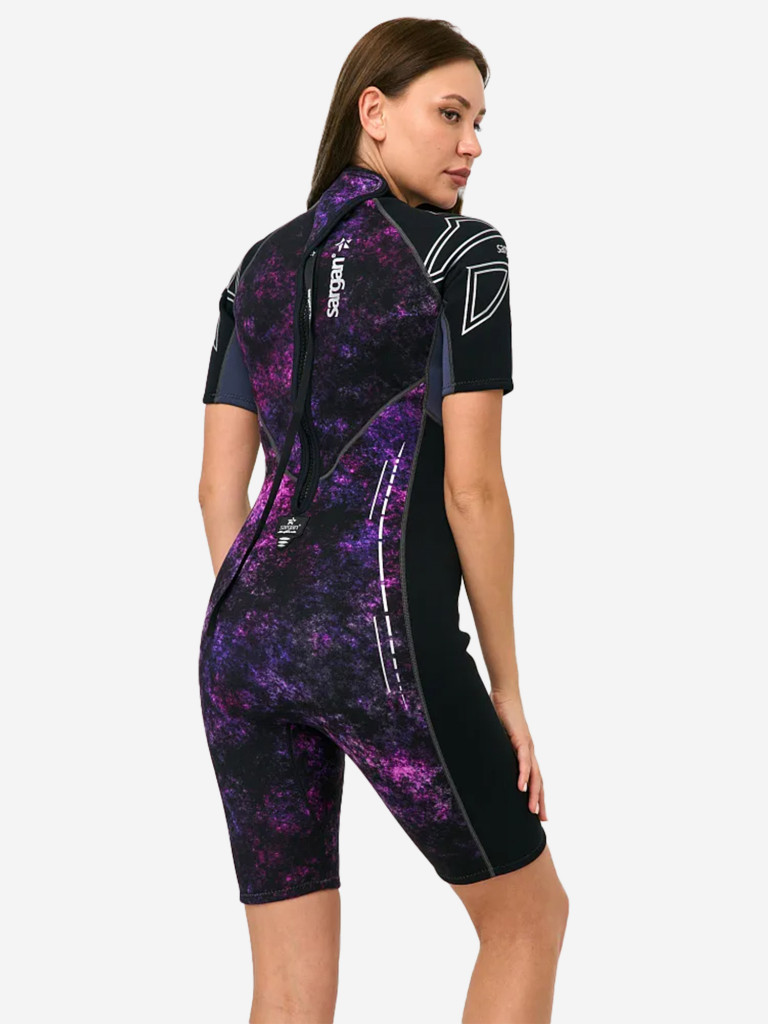 Гидрокостюм короткий женский SARGAN NERO SHORTY LADY GalaxyAPE-07 неопрен 2мм