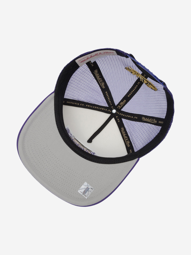Бейсболка с сеточкой MITCHELL NESS HT12897-LALCREA Los Angeles Lakers NBA