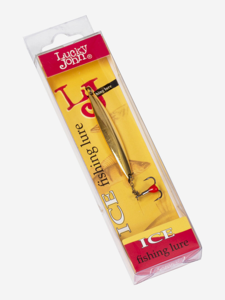 Блесна вертикальная зимняя Lucky John NAIL BLADE с цепочкой и тройником 45мм G блистер