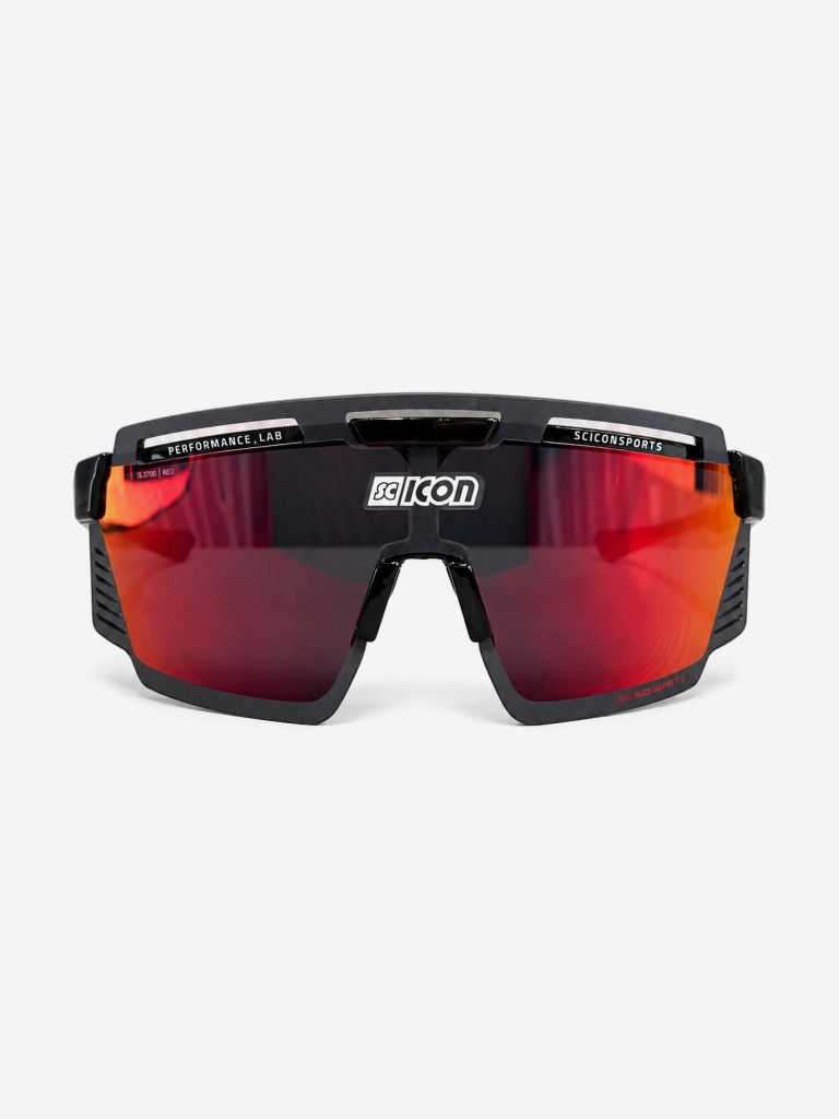 Очки спортивные Scicon AeroWatt оправа Black Gloss линза SCNPP Multimirror Red