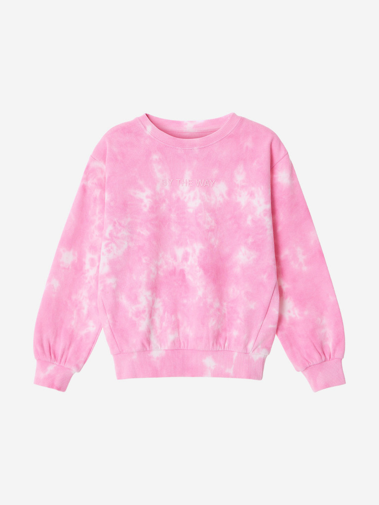 Свитшот с принтом tie dye для девочек TOTTI KIDS