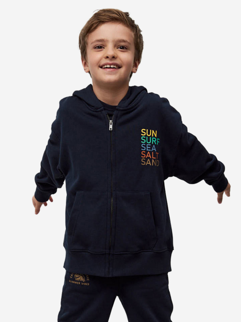 Толстовка на молнии с принтом для мальчиков TOTTI KIDS