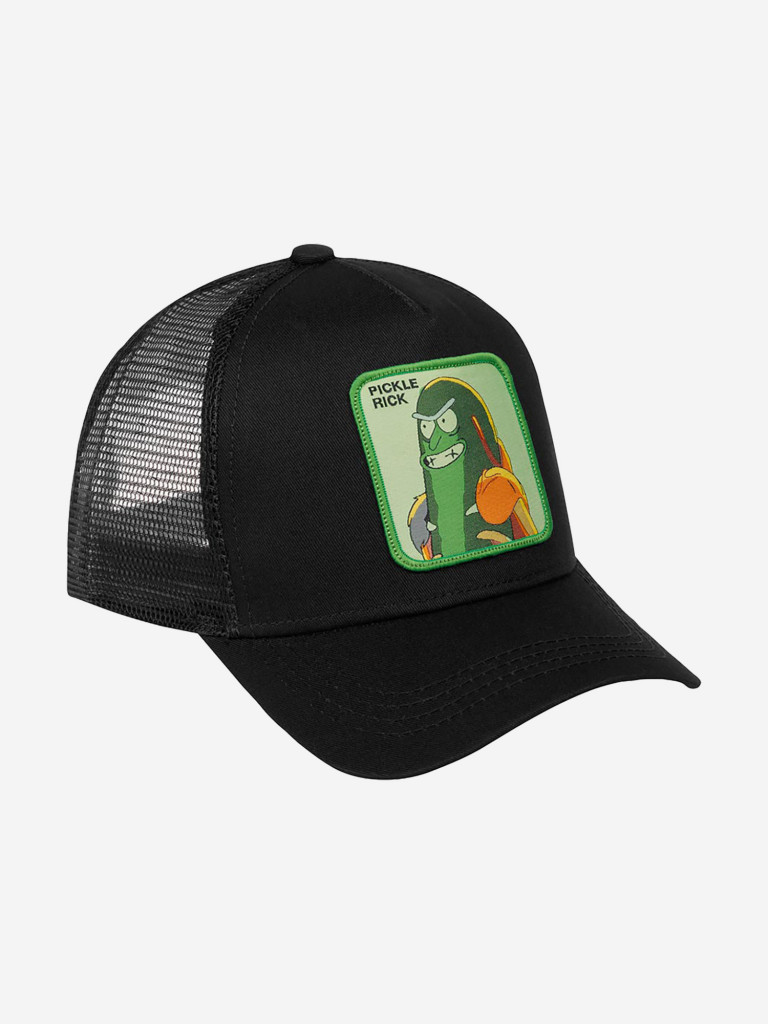 Бейсболка с сеточкой CAPSLAB CL/REM/1/CKL2 Rick and Morty Pickle Rick (черный)