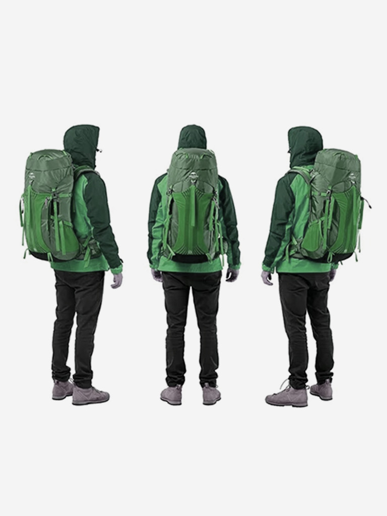 Рюкзак Naturehike Hiking 55L, туристический, зеленый
