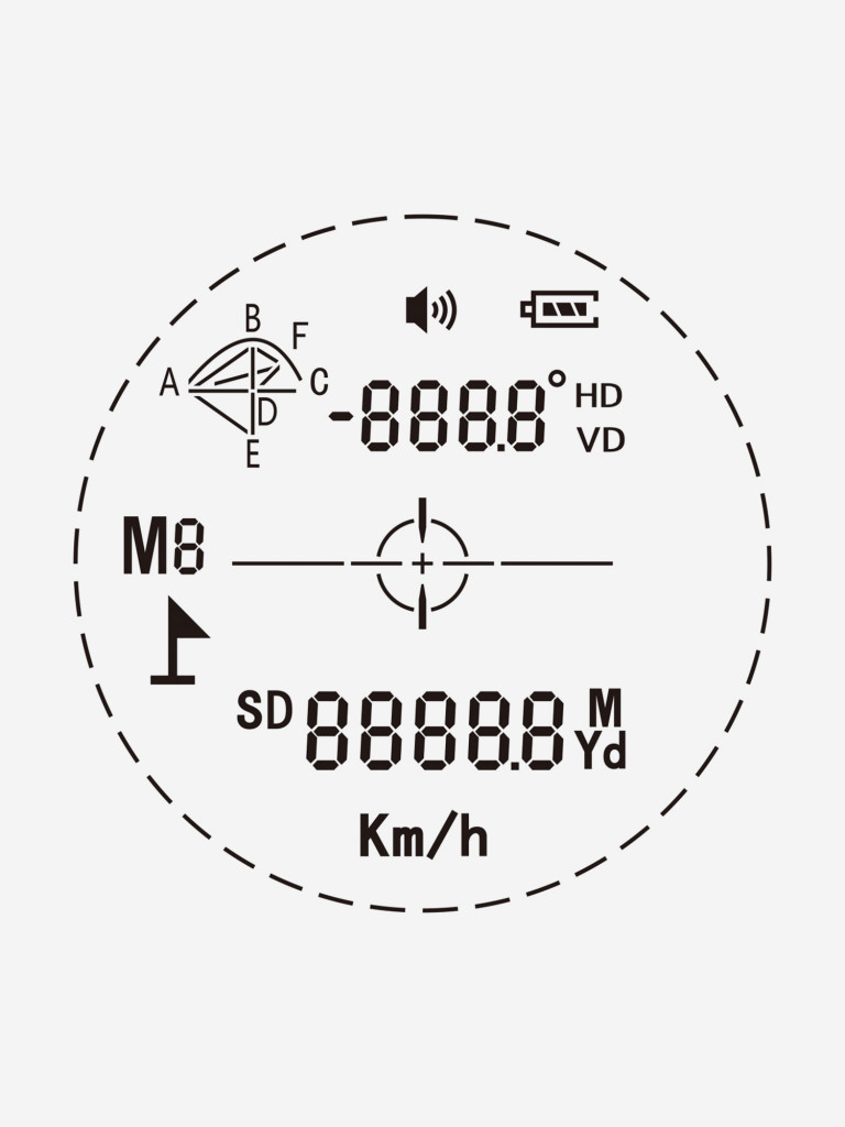 Лазерный дальномер Veber 6x22 LR 1500