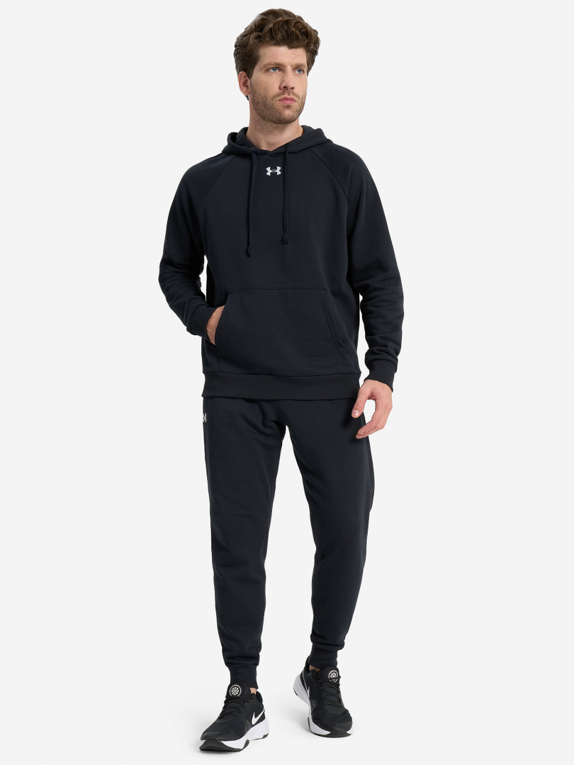 Джемпер флисовый мужской Under Armour Rival Fleece 30670370299 Черный, размер 46, 48,48, 50,50, 52,52, 54, фото 4