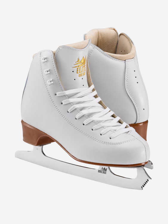 Коньки фигурные женские, бренд ROYAL SKATE, модель ELITE, белый цвет