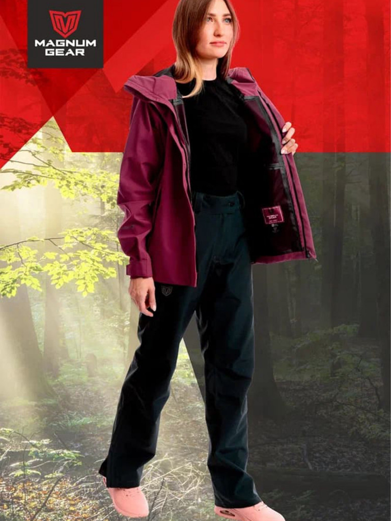 Костюм штормовой женский MAGNUM GEAR DYNAMIC LADY бордовый/черный