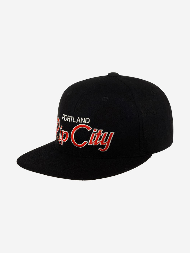 Бейсболка с прямым козырьком HOOD 100-MWL003-OR003-BK Rip City, OR (черный)