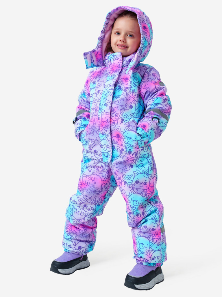 Комбинезон зимний для девочек PlayToday