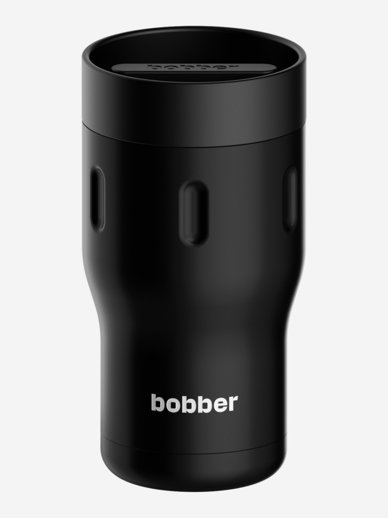 Термокружка вакуумная BOBBER Tumbler 350 мл, крышка 360, тепло до 6 часов, черный