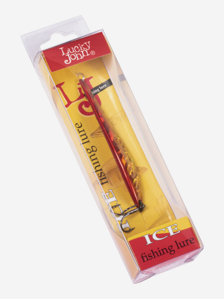 Блесна вертикальная Lucky John зимняя S-4 с тройником, вес 11 г