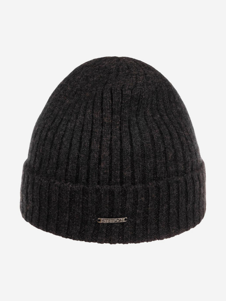 Шапка с отворотом STETSON 8599211 BEANIE CASHMERE (серый)