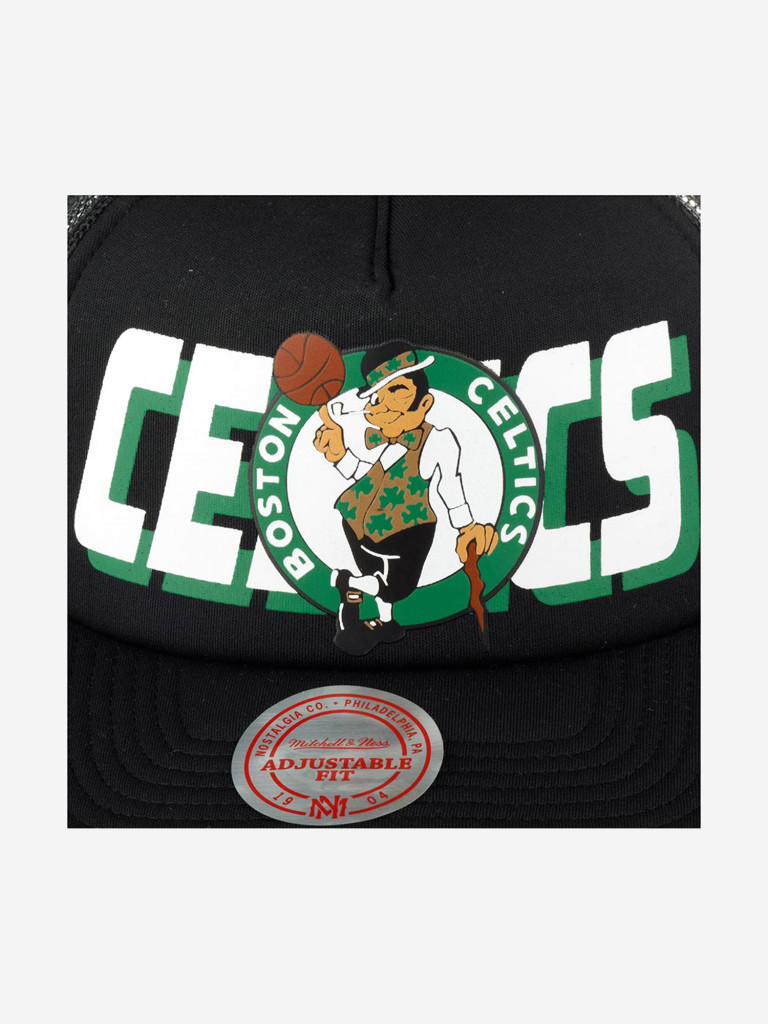 Бейсболка с сеточкой MITCHELL NESS HHSS5345-BCEYYPPPBLCK Boston Celtics NBA (черный)