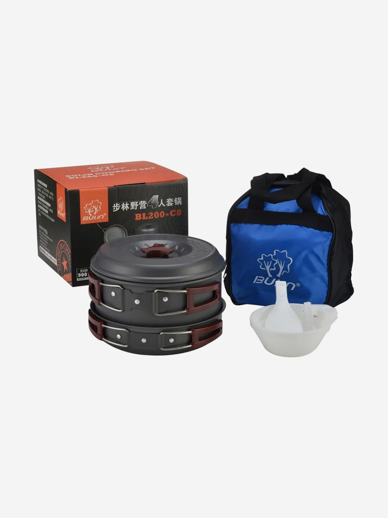 Набор посуды туристический BULIN BL200-C8 на 3-4 персоны
