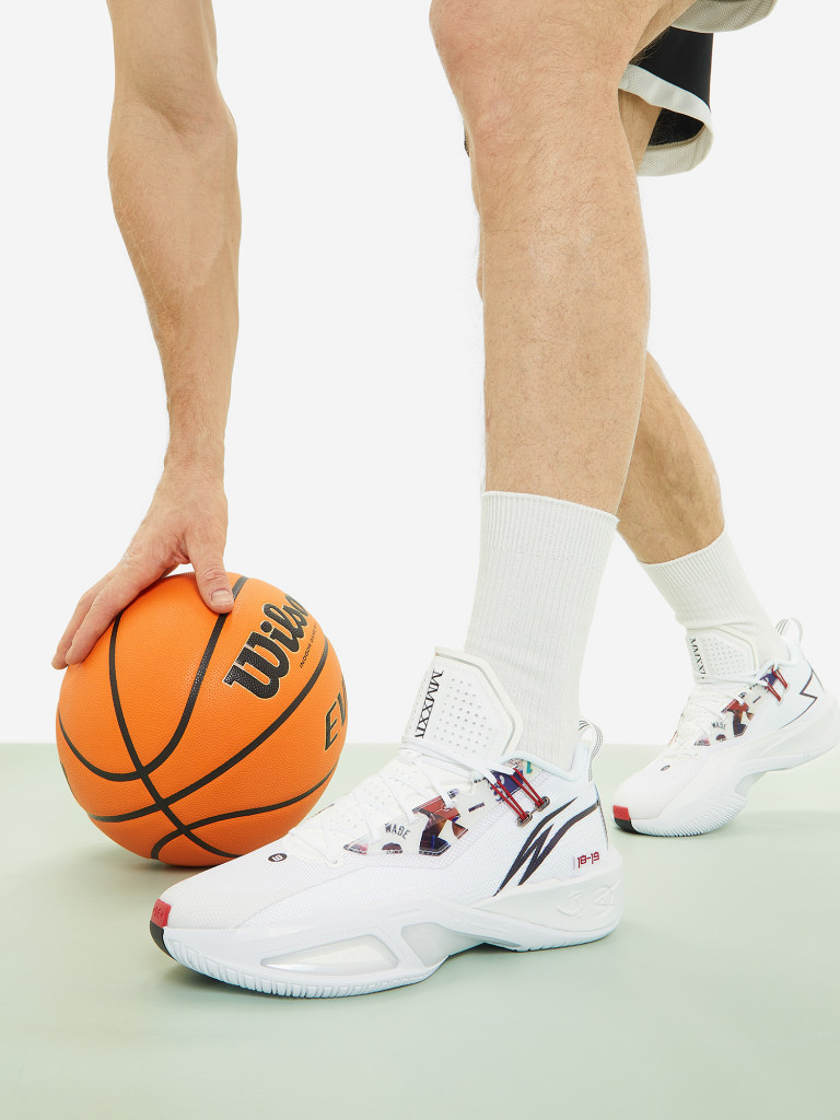 Кроссовки мужские Li-Ning Wade Fission IX белый цвет — купить за 8819 руб.  со скидкой 30 %, отзывы в интернет-магазине Спортмастер