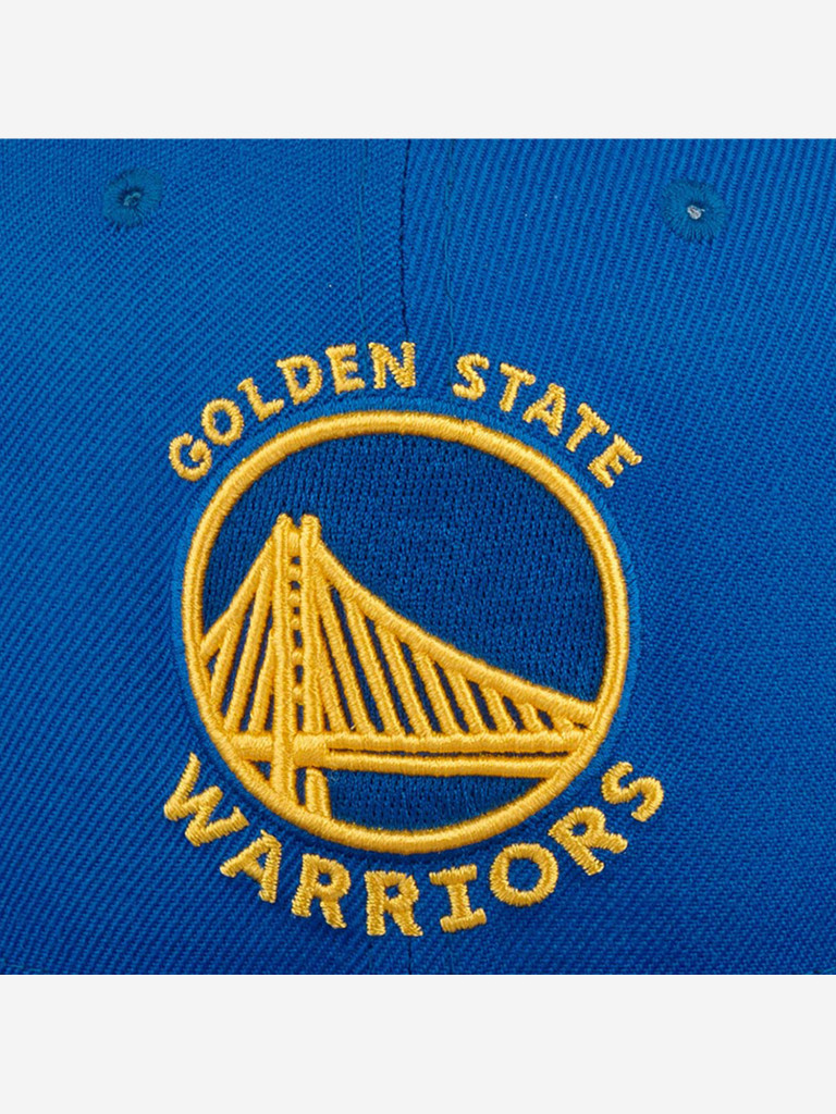Бейсболка с прямым козырьком MITCHELL NESS HHSS2991-GSWYYPPPBLUE Golden State Warriors NBA