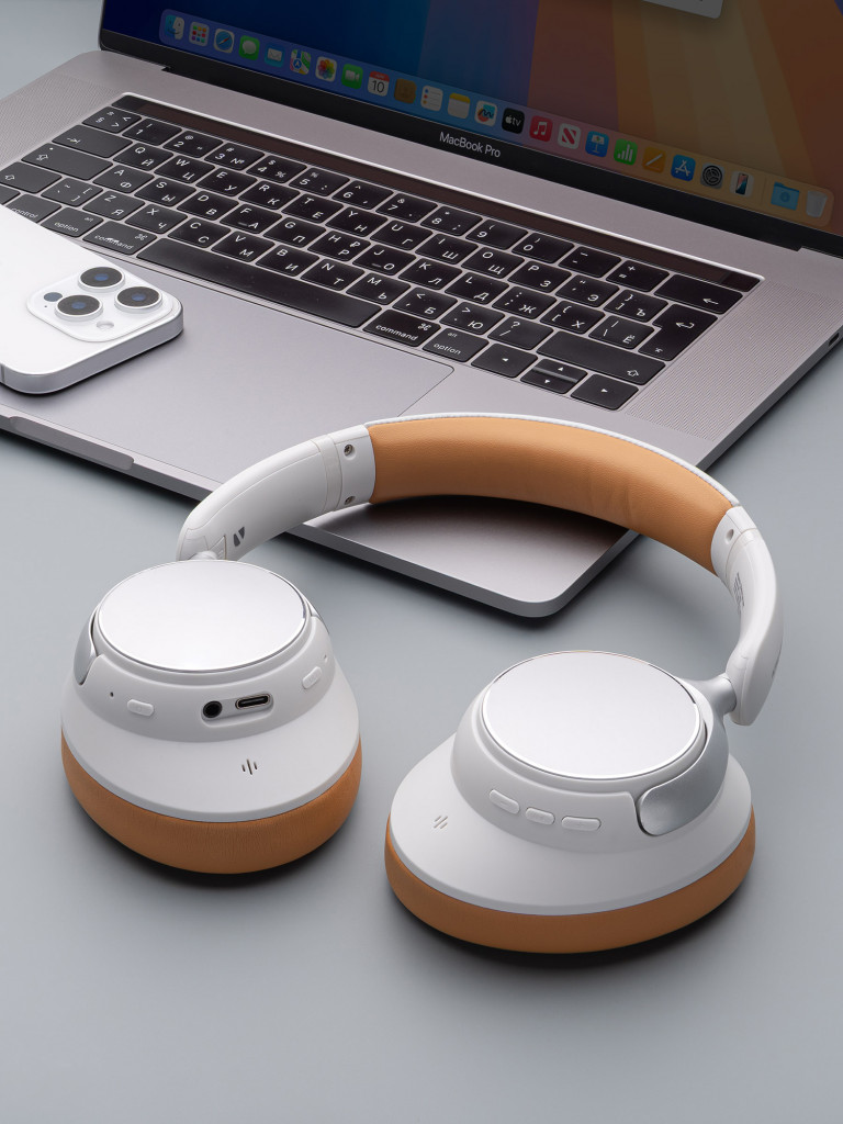 Беспроводные накладные наушники Stereo Core ANC, шумоподавление, bluetooth 6.0, 400 мАч