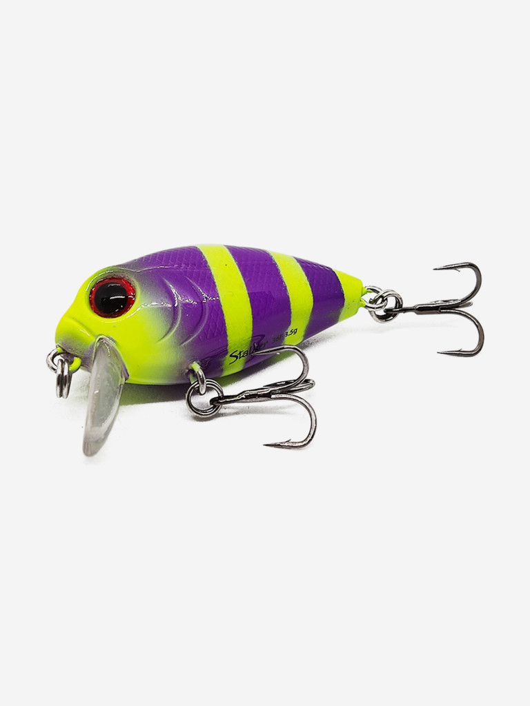 Воблер Mottomo Stalker 36F 3,5g Violet Chartreuse