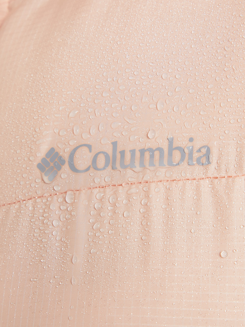 фото Куртка утепленная женская columbia puffect mid hooded jacket, розовый