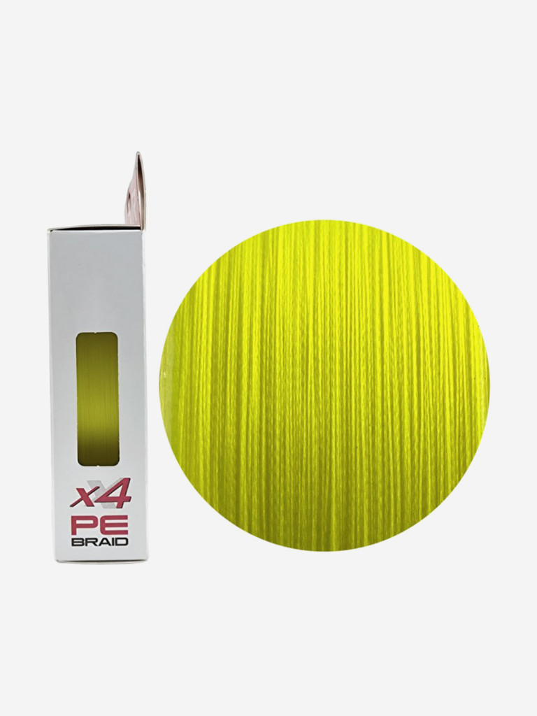 Шнур X4 150м Fluo Yellow 0,06мм 2,7кг/6lb