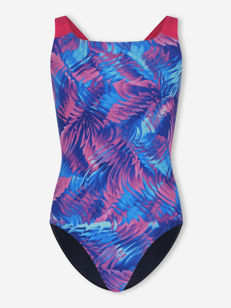Купальник слитный для девочек Speedo Print Powerback