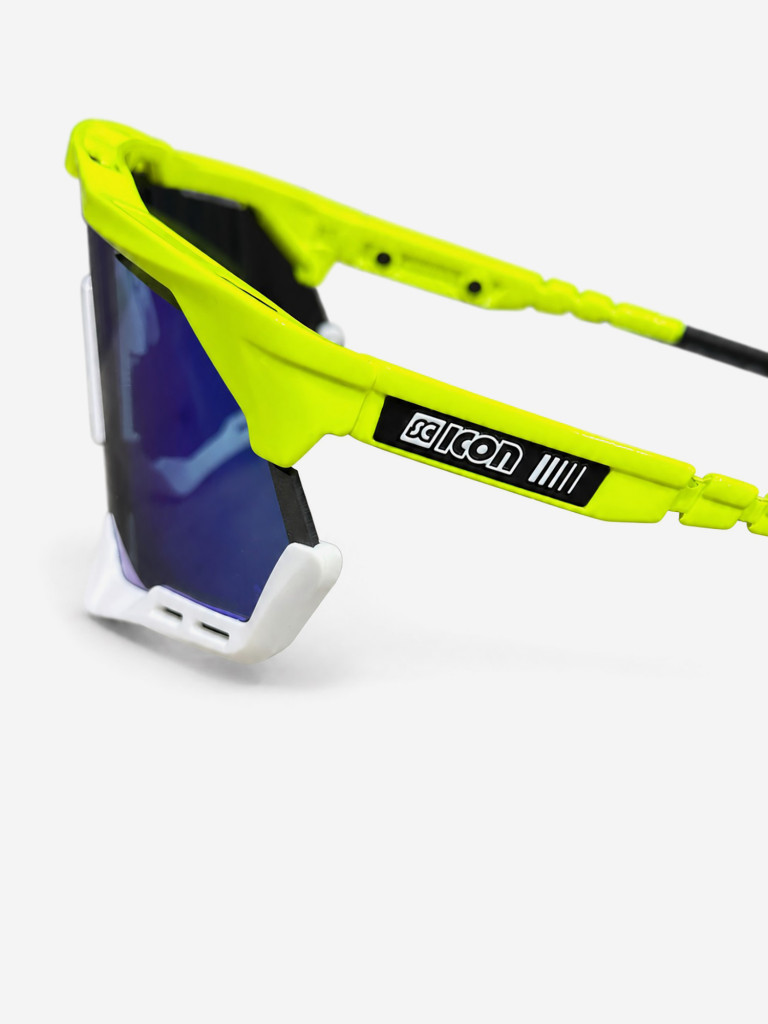 Очки спортивные Scicon AeroShade XL оправа Yellow Fluo линза SCNPP Multimirror Blue + Clear