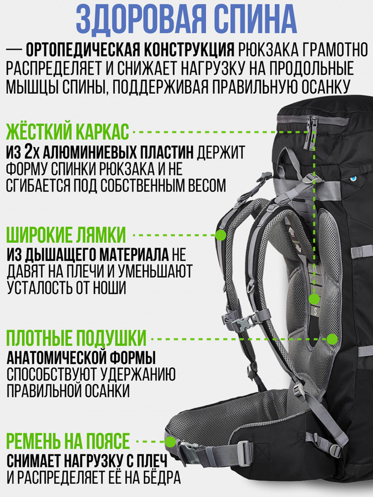 Рюкзак туристический Trek Planet Kashmir 75