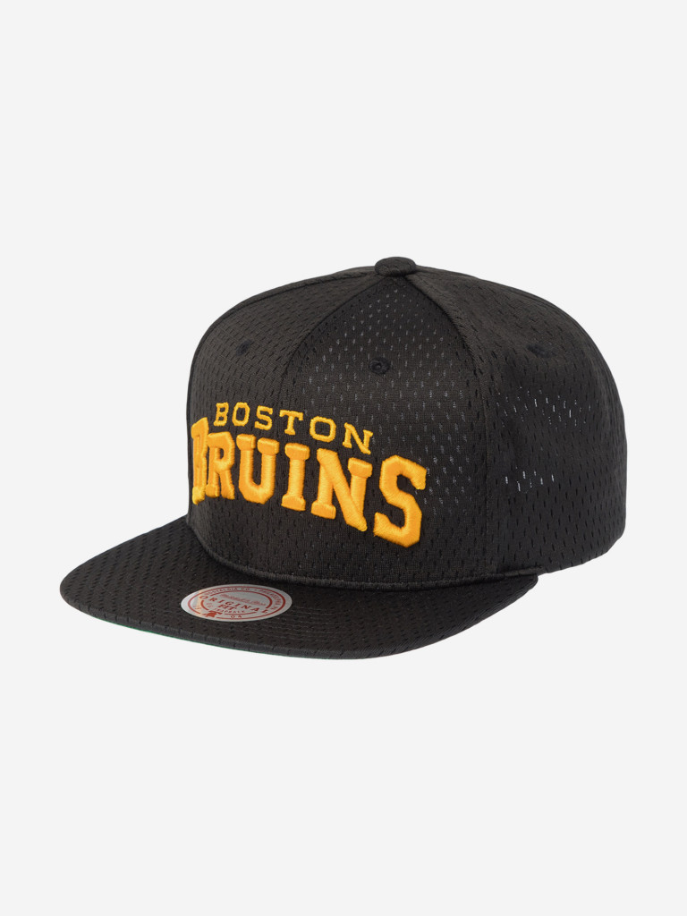 Бейсболка с прямым козырьком MITCHELL NESS HS10417-BBNBLCK Boston Bruins NHL