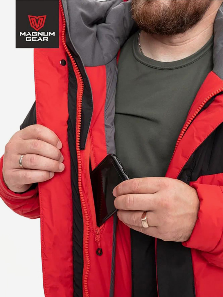 Костюм мужской MAGNUM GEAR ICEBERG PRO -25° С красный/черный