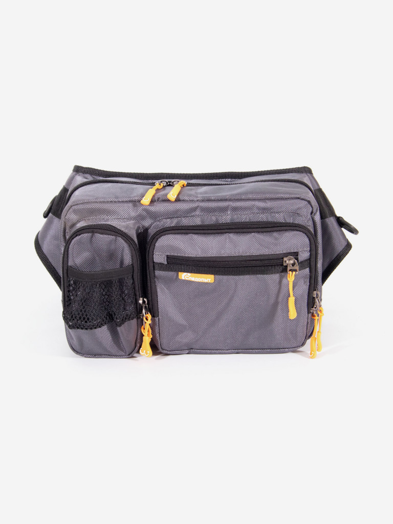 Сумка рыболовная Следопыт Fishing Hip Bag, 28х21х17 см, цвет серый.