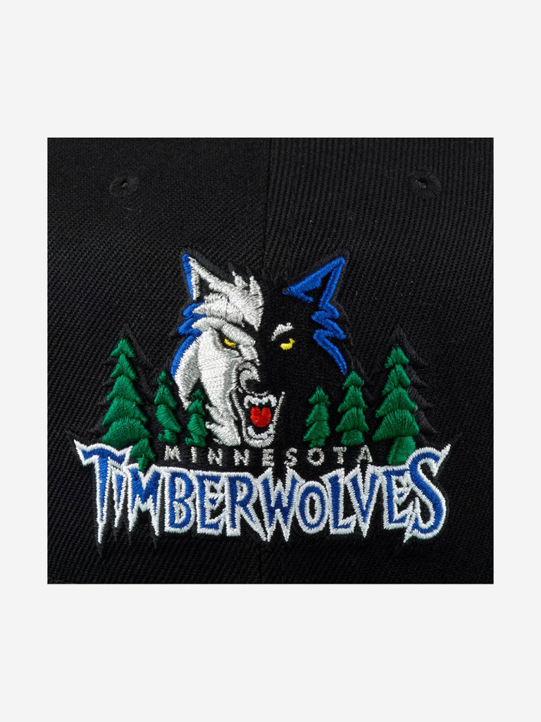 Бейсболка с прямым козырьком MITCHELL NESS 6HSSRI20092-MTIBKGN Minnesota  Timberwolves NBA (черный) черный / зеленый цвет — купить за 4490 руб.,  отзывы в интернет-магазине Спортмастер