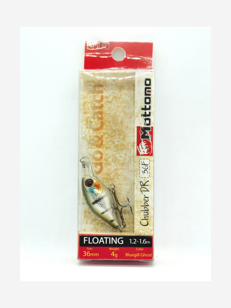 Воблер Mottomo Chubber DR 36F 4g Bluegill Ghost