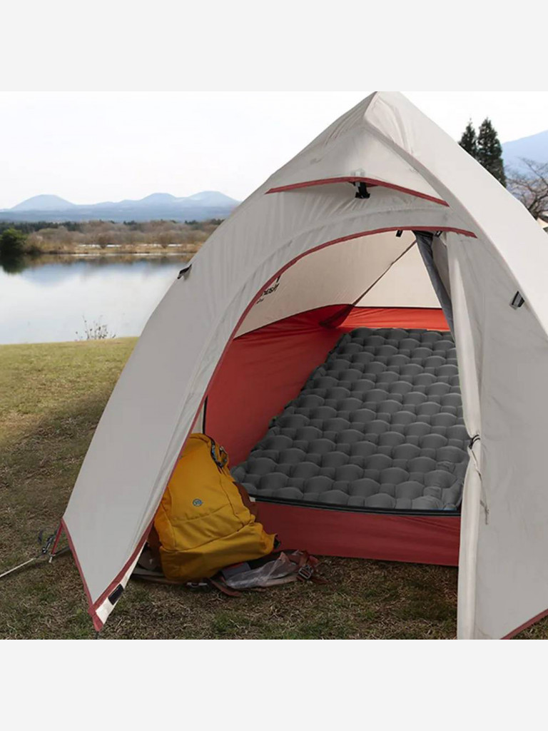 Коврик надувной с подушкой Naturehike FC-12 NH19Z012-P серый