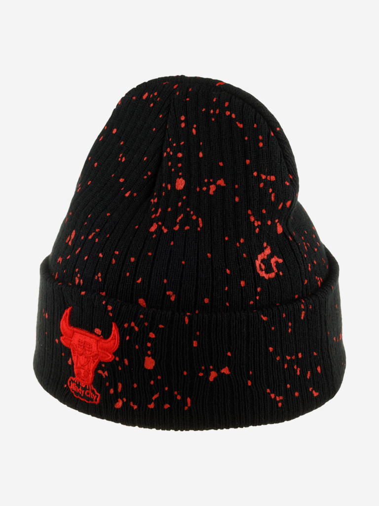 Шапка с отворотом MITCHELL NESS HCFK5815-CBUYYPPPBLCK Chicago Bulls NBA (черный)