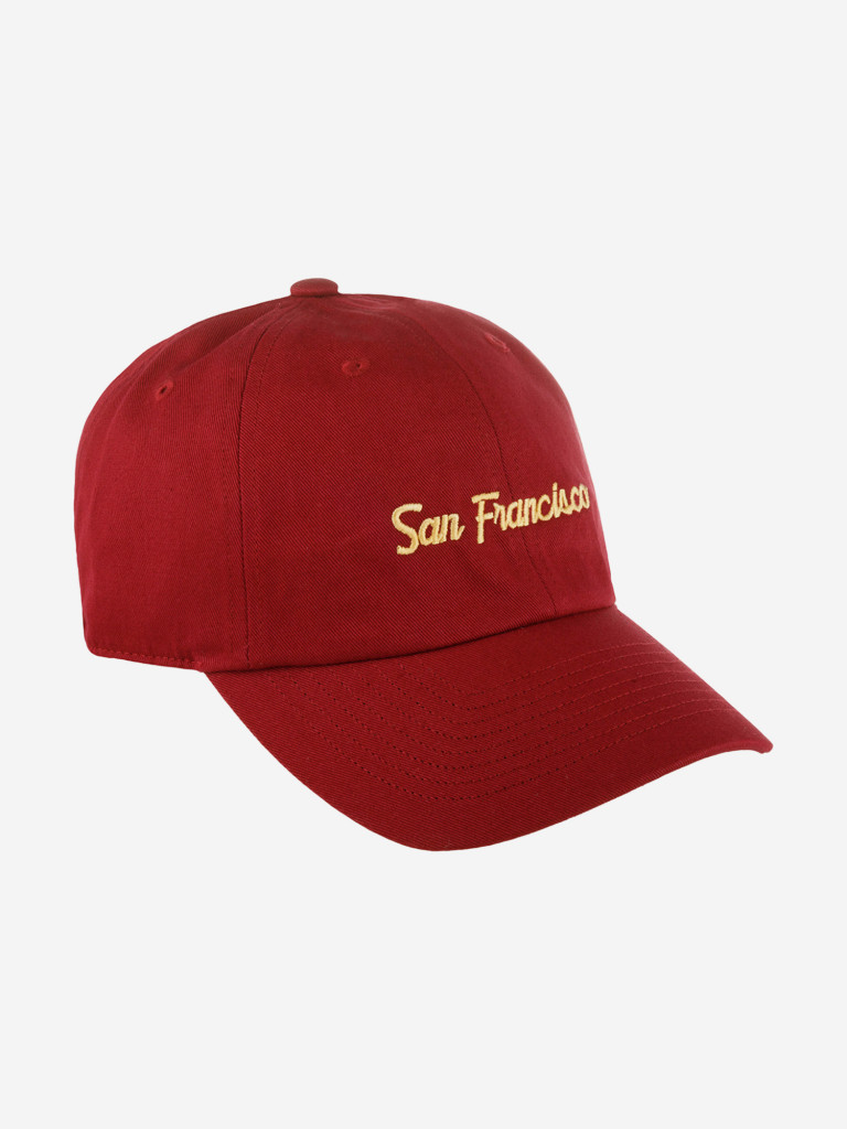 Бейсболка HOOD 136-CTW056-CA087-RD San Francisco Microscript Dad (малиновый)
